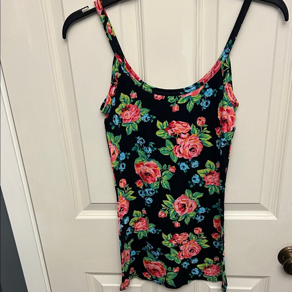 OP Black Floral Camisole Top